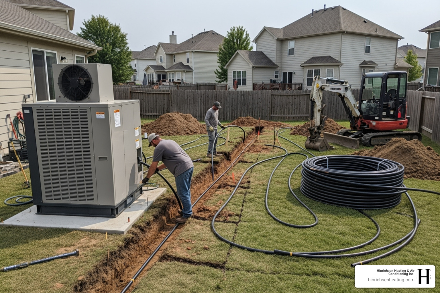geothermal heating installation peoria il